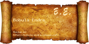Bobula Endre névjegykártya